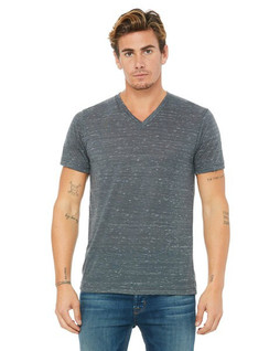Bella+Canvas 3655C - Unisex Textured Jersey V-Neck T-Shirt
