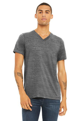 Bella+Canvas 3655C - Unisex Textured Jersey V-Neck T-Shirt