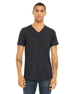 Bella+Canvas 3655C - Unisex Textured Jersey V-Neck T-Shirt