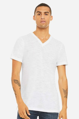 Bella+Canvas 3655C - Unisex Textured Jersey V-Neck T-Shirt