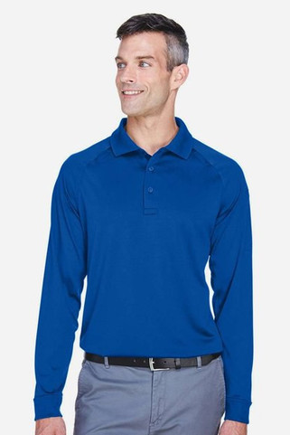 Harriton M211L - Polo Tactique Homme Anti-Accroc à Manches Longues