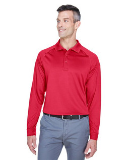Harriton M211L - Mens Tactical Performance Long-Sleeve Polo Shirt
