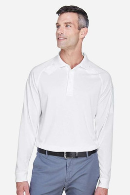 Harriton M211L - Polo Táctico Antimanchas de Manga Larga para Hombre