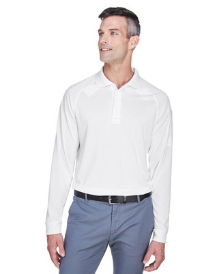 Harriton M211L - Polo Táctico Antimanchas de Manga Larga para Hombre