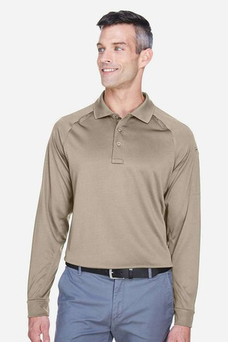 Harriton M211L - Mens Tactical Performance Long-Sleeve Polo Shirt