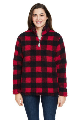 J. America JA8451 - Ladies Epic Sherpa 1/4 Zip