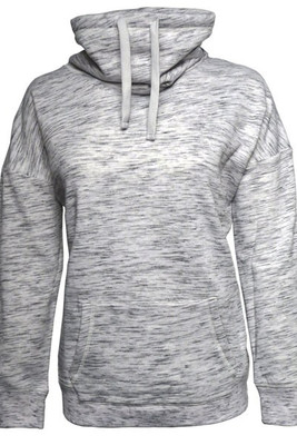 J. America JA8673 - Ladies Melange Fleece Cowl Neck Sweatshirt