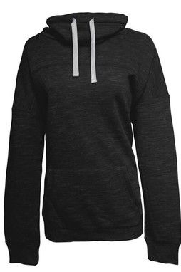 J. America JA8673 - Ladies Melange Fleece Cowl Neck Sweatshirt