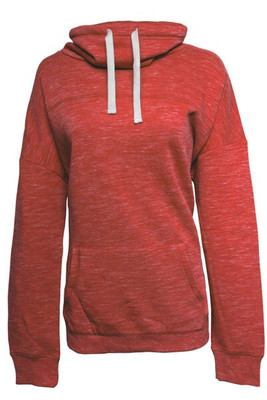 J. America JA8673 - Ladies Melange Fleece Cowl Neck Sweatshirt