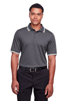 Devon & Jones DG20C - Men's CrownLux Performance Plaited Tipped Polo