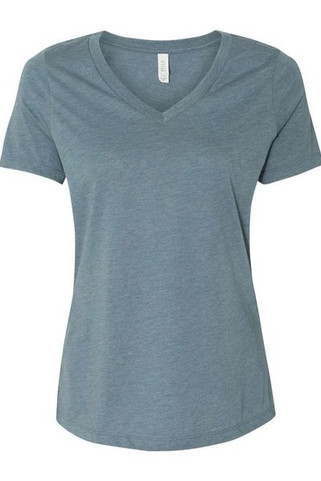 Bella+Canvas 6405CVC - Ladies Relaxed Heather CVC Jersey V-Neck T-Shirt