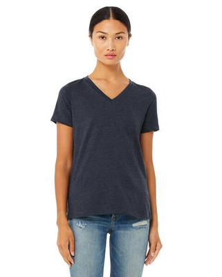 Bella+Canvas 6405CVC - Ladies Relaxed Heather CVC Jersey V-Neck T-Shirt