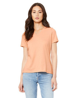 Bella+Canvas 6405CVC - Ladies Relaxed Heather CVC Jersey V-Neck T-Shirt
