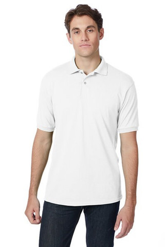 Hanes 054 - Adult 50/50 EcoSmart® Jersey Knit Polo