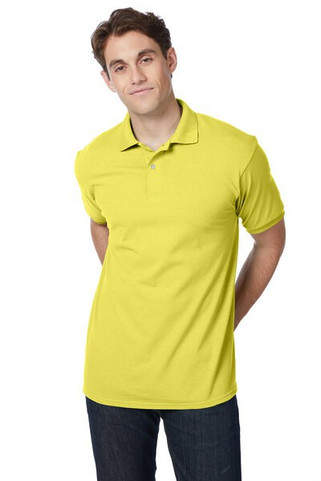 Hanes 054 - Adult 50/50 EcoSmart® Jersey Knit Polo