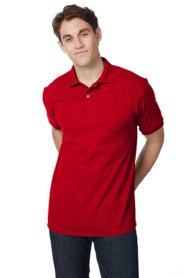 Hanes 054 - Adult 50/50 EcoSmart® Jersey Knit Polo