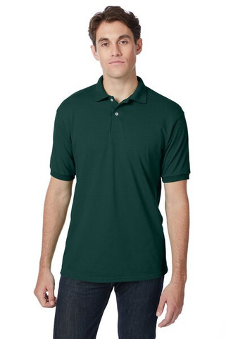 Hanes 054 - Adult 50/50 EcoSmart® Jersey Knit Polo