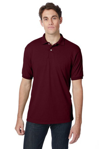 Hanes 054 - Adult 50/50 EcoSmart® Jersey Knit Polo