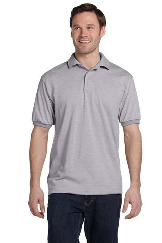 Hanes 054 - Adult 50/50 EcoSmart® Jersey Knit Polo