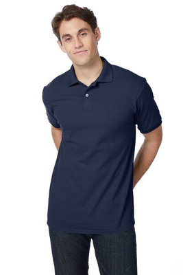 Hanes 054 - Adult 50/50 EcoSmart® Jersey Knit Polo