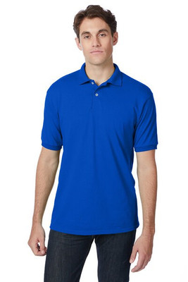 Hanes 054 - Adult 50/50 EcoSmart® Jersey Knit Polo