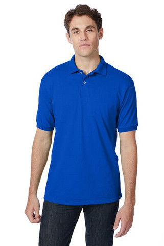 Hanes 054 - Adult 50/50 EcoSmart® Jersey Knit Polo