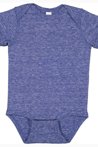 Rabbit Skins 4491 - Infant Harborside Melange Jersey Bodysuit