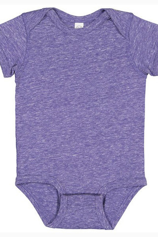 Rabbit Skins 4491 - Infant Harborside Melange Jersey Bodysuit