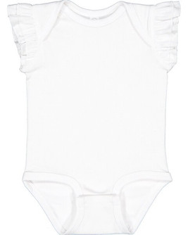 Rabbit Skins 4439 - Infant Flutter Sleeve Bodysuit