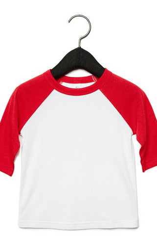Bella+Canvas 3200T - Toddler 3/4-Sleeve Baseball T-Shirt