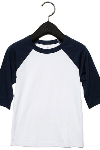 Bella+Canvas 3200T - Toddler 3/4-Sleeve Baseball T-Shirt