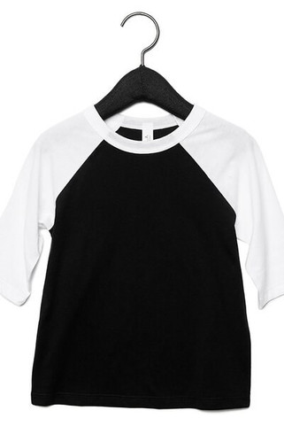 Bella+Canvas 3200T - Toddler 3/4-Sleeve Baseball T-Shirt