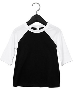 Bella+Canvas 3200T - Toddler 3/4-Sleeve Baseball T-Shirt