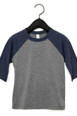 Bella+Canvas 3200T - Toddler 3/4-Sleeve Baseball T-Shirt
