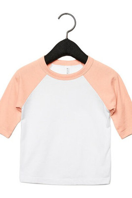 Bella+Canvas 3200T - Toddler 3/4-Sleeve Baseball T-Shirt