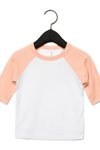 Bella+Canvas 3200T - Toddler 3/4-Sleeve Baseball T-Shirt