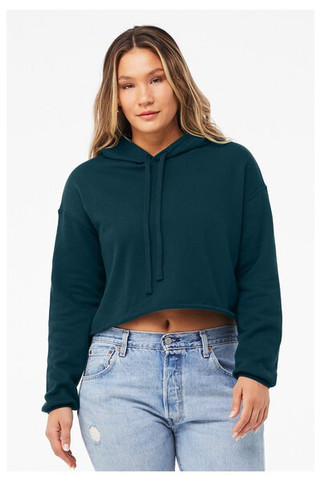 Bella+Canvas B7502 - Chandail à capuche court en polaire pour femme