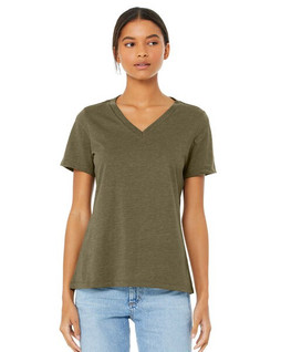 Bella+Canvas 6405CVC - Ladies Relaxed Heather CVC Jersey V-Neck T-Shirt
