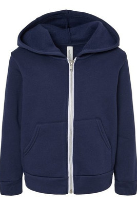 Bella+Canvas 3739T - Toddler Full-Zip Hooded Sweatshirt