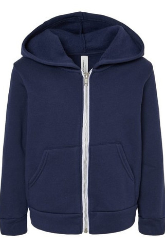 Bella+Canvas 3739T - Toddler Full-Zip Hooded Sweatshirt