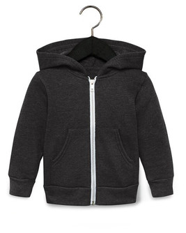 Bella+Canvas 3739T - Toddler Full-Zip Hooded Sweatshirt