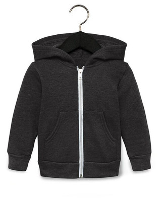 Bella+Canvas 3739T - Toddler Full-Zip Hooded Sweatshirt