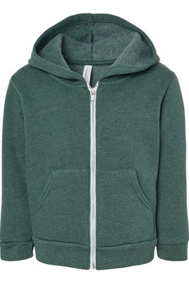 Bella+Canvas 3739T - Toddler Full-Zip Hooded Sweatshirt