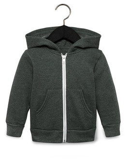 Bella+Canvas 3739T - Toddler Full-Zip Hooded Sweatshirt