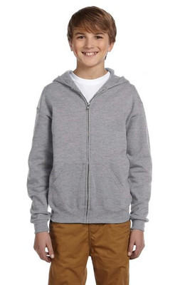 Jerzees 993B - Youth 8 oz. NuBlend® Fleece Full-Zip Hooded Sweatshirt