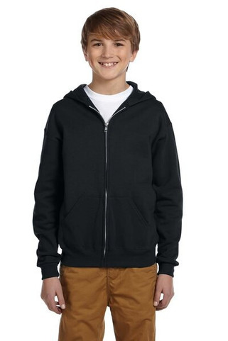 Jerzees 993B - Youth 8 oz. NuBlend® Fleece Full-Zip Hooded Sweatshirt