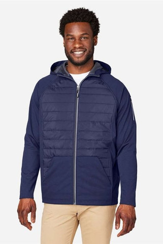 Core 365 CE808 - Unisex Techno Lite Hybrid Hooded Jacket