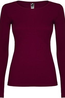 Roly CA1218 - Elegant Cotton Long-Sleeve Womens Tee with Trimmed Neck
