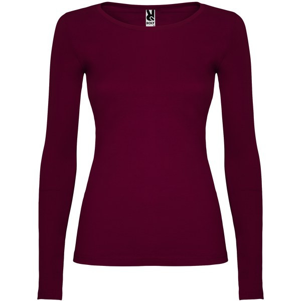 Roly CA1218 - Elegant Cotton Long-Sleeve Women's Tee with Trimmed Neck