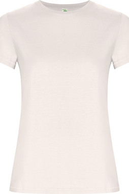Roly CA6696 - GOLDEN WOMAN Fitted short-sleeve t-shirt in organic cotton